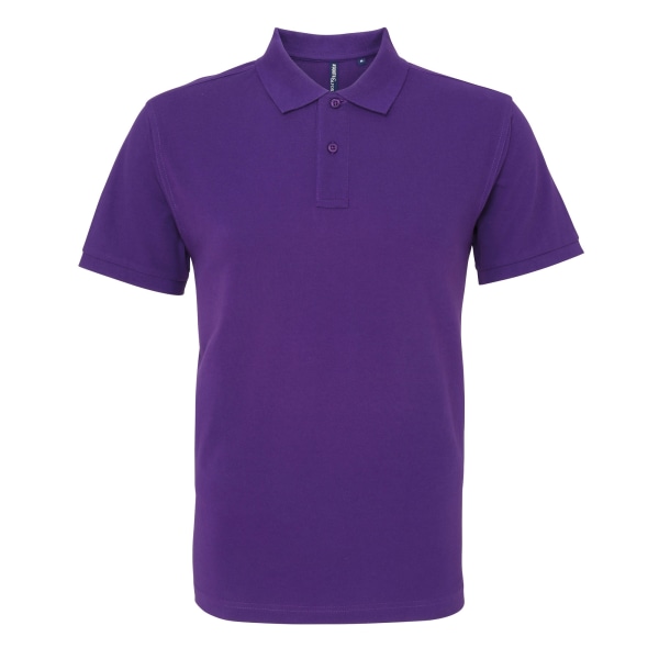 Asquith & Fox Mens Organic Classic Fit Polo Shirt 2XL Lila Purple 2XL