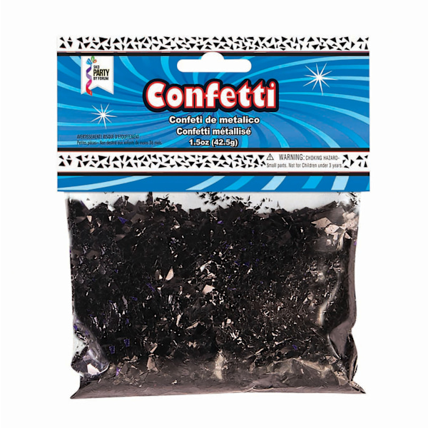 Bristol Novelty Konfetti En Storlek Svart Black One Size