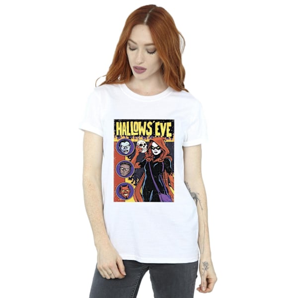 Marvel Dam/Kvinnor Hallows Eve Comic Cover Bomull Boyfriend T White 3XL