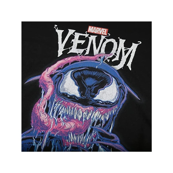 Venom Mens Evil Grin T-Shirt M Svart/Blå/Rosa Black/Blue/Pink M