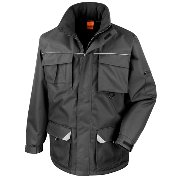 WORK-GUARD by Result Herr Sabre Vadderad Långrock 3XL Svart Black 3XL