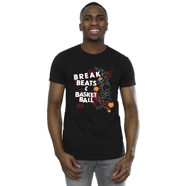 Space Jam: A New Legacy Mens Break Beats & Basketball T-Shirt 5 Black 5XL