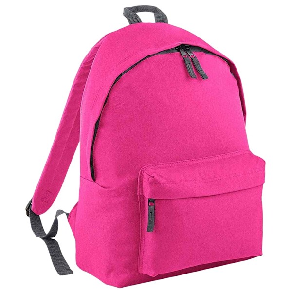 Bagbase Original Plain Ryggsäck One Size Fuchsia/Graphite Grey Fuchsia/Graphite Grey One Size