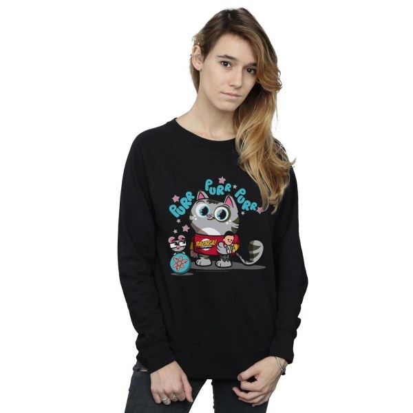 The Big Bang Theory Dam/Ladies Bazinga Kitty Sweatshirt XL B Black XL