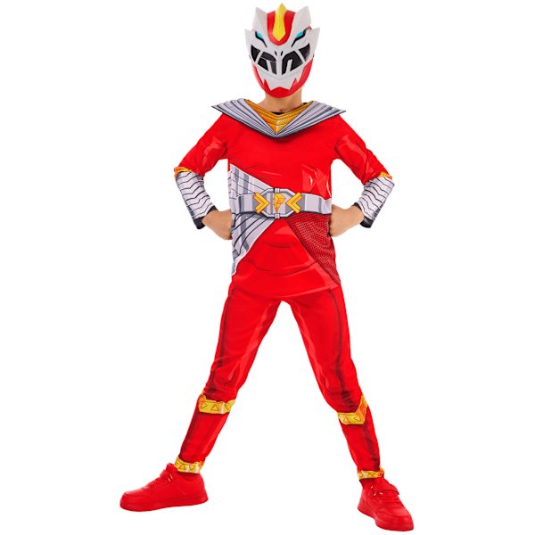 Power Rangers Barn/Kids Cosmic Fury Röd Power Ranger Kostym Red 3-4 Years