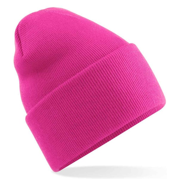 Beechfield Unisex Vuxen Original Recycled Deep Cuffed Beanie On Fuchsia One Size