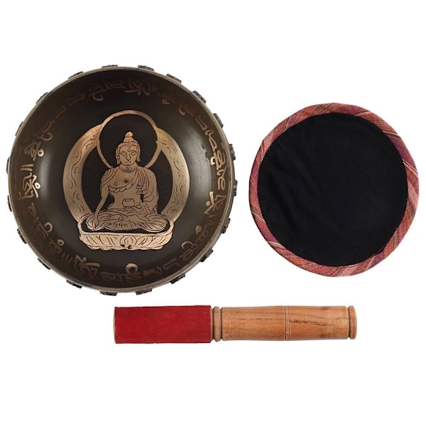 Something Different Buddha Sjungande Skål One Size Mässing/Röd/Brun Brass/Red/Brown One Size