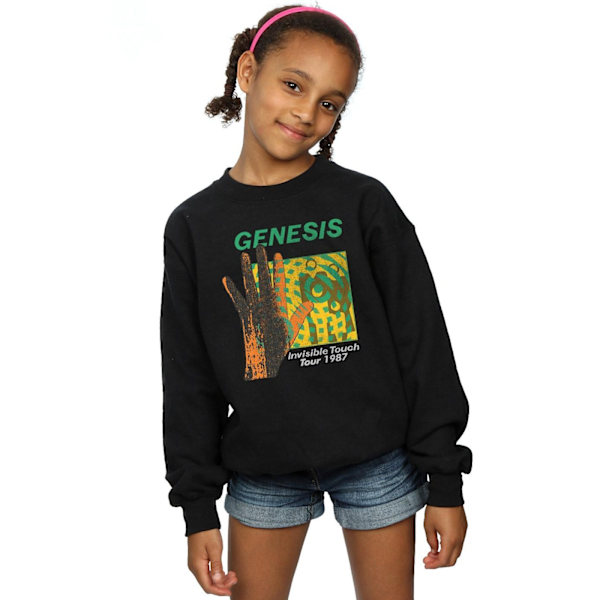 Genesis Girls Invisible Touch Tour Sweatshirt 7-8 år Svart Black 7-8 Years