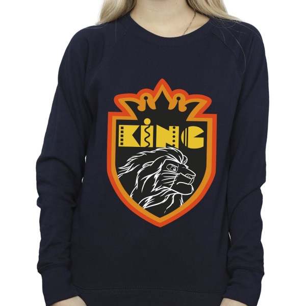 Disney Dam/Damer The Lion King Crest Sweatshirt L Marinblå Navy Blue L