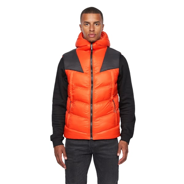 Duck and Cover Mens Raymax Gilet S Orange/Black Orange/Black S
