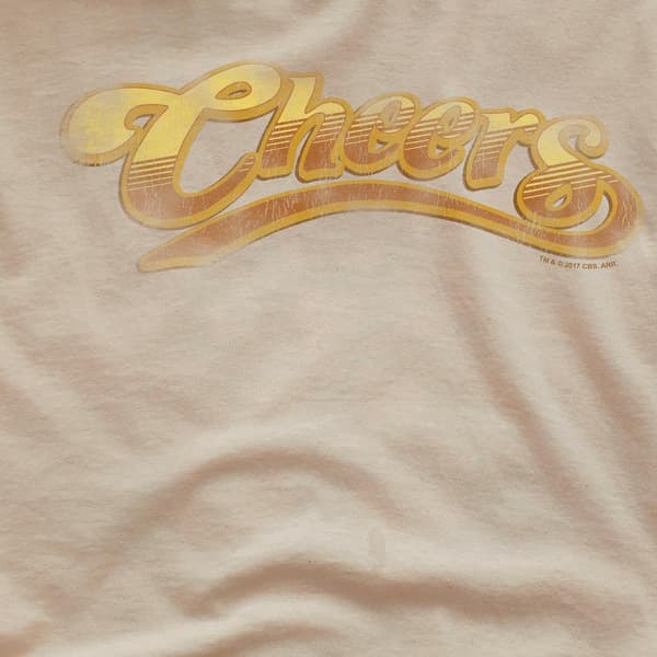 Cheers Herr Distressed T-Shirt M Sand Sand M
