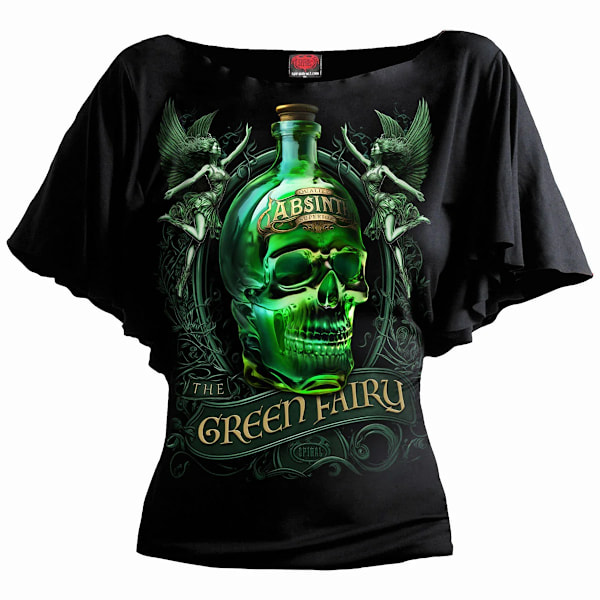 Spiral Direct Dam/Damer The Green Fairy Batwing Top S Svart Black S