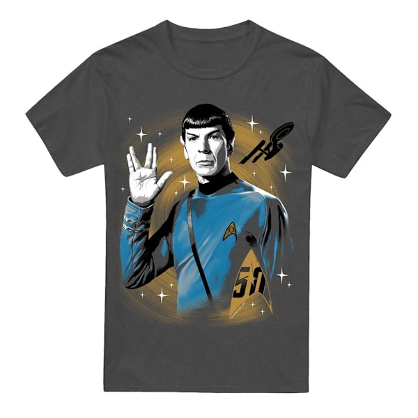 Star Trek Unisex Vuxen Prosper Space T-Shirt M Gråmelerad Charcoal M