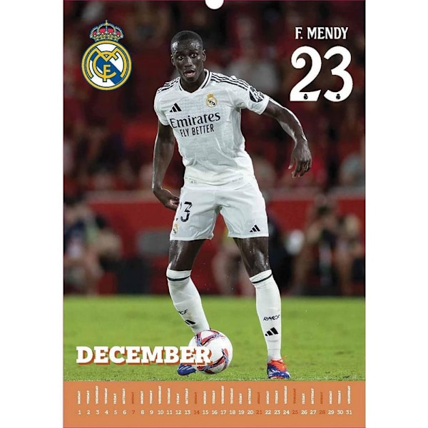 Real Madrid CF 2025 A3 Väggkalender One Size Flerfärgad Multicoloured One Size