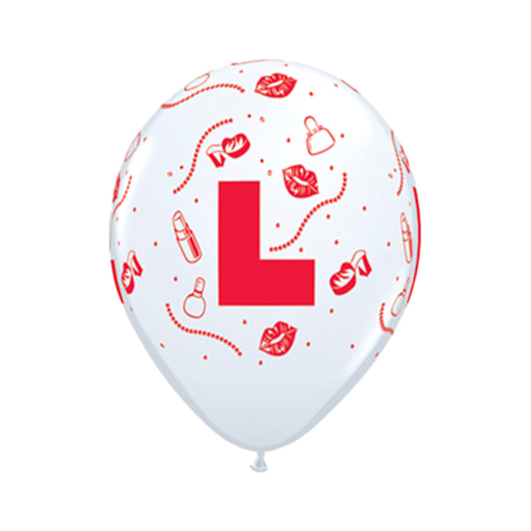 Qualatex Latex Hen Night Ballong (25-pack) One Size Vit White One Size