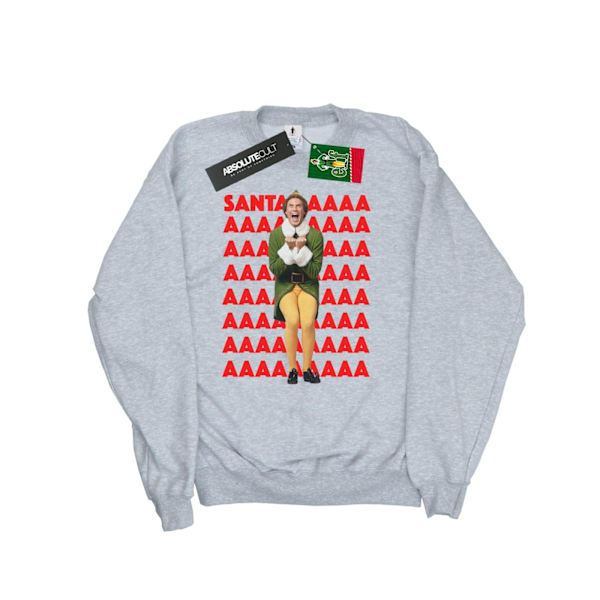 Elf Boys Buddy Santa Scream Sweatshirt 9-11 år Sports Grey Sports Grey 9-11 Years