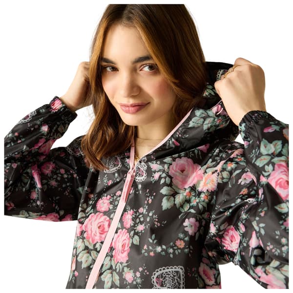 Regatta Dam/Damer Cath Kidston Hackney Rose Vattentät Skaljacka Black 18 UK