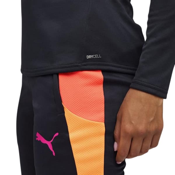 Puma Träningströja (Base Layer) för dam, storlek 14 UK, marinblå/orange Navy/Orange 14 UK