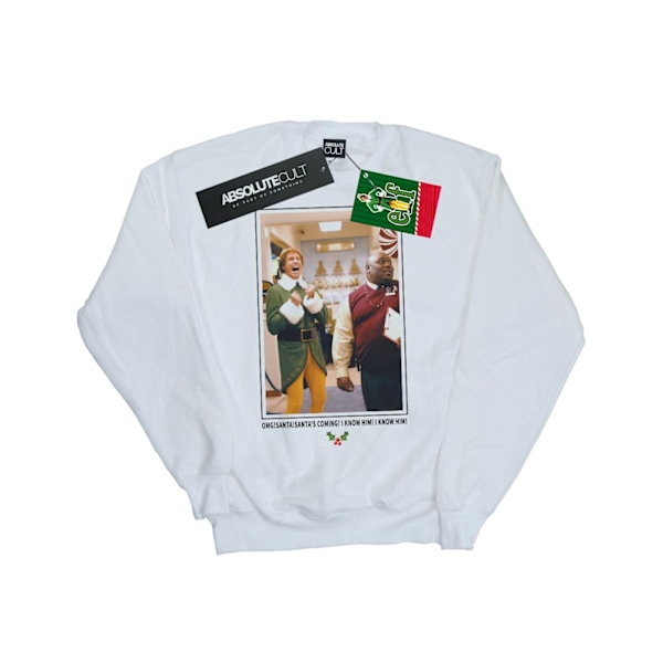 Elf Herr OMG Santa Foto Sweatshirt M Vit White M
