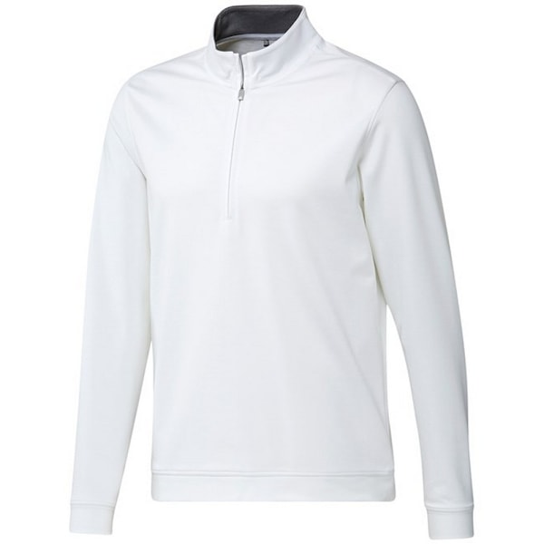 Adidas herr Elevated Quarter Zip Sweatshirt L Vit White L