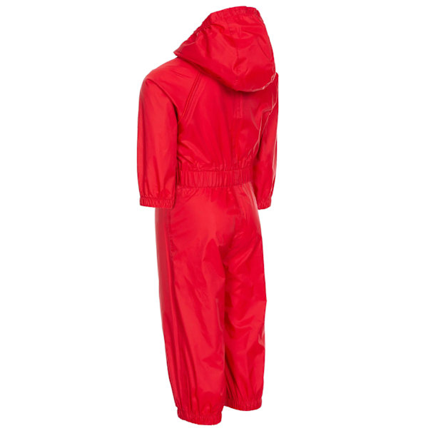 Trespass Babies Button Rain Suit 6-12 månader Röd Red 6-12 Months