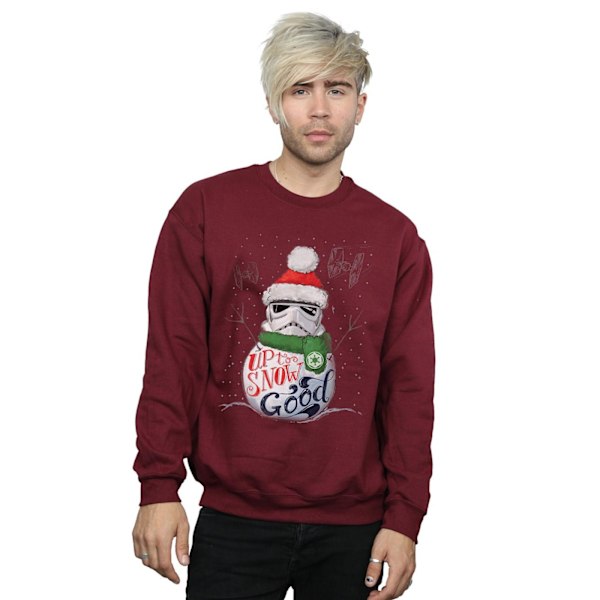Star Wars Stormtrooper Up To Snow Good Sweatshirt M Burgun Burgundy M