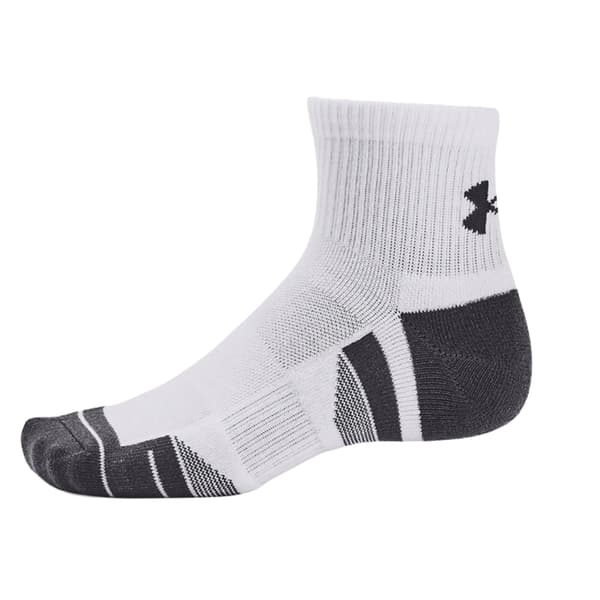Under Armour Unisex Vuxen Performance Tech Strumpor (3-pack) L White L