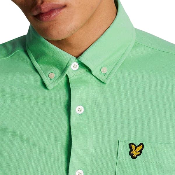 Lyle & Scott Pikétröja för män M Grön Green M