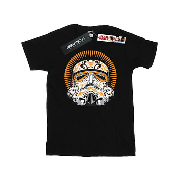 Star Wars Dam/Damer Stormtrooper Dia De Los Muertos Bomull Black L