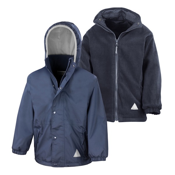 Result Barn/Barn Reversible Storm Stuff Anti Pilling Fleec Navy/Navy 2/3