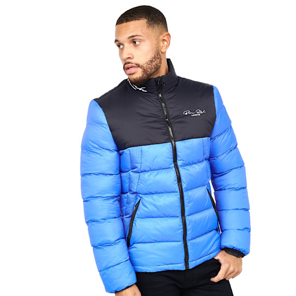 Born Rich Mens Lyden Oversized Puffer Jacket L Azure Azure L