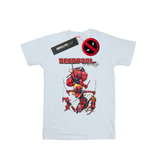 Marvel Womens/Ladies Deadpool Family Cotton Boyfriend T-shirt 3 White 3XL