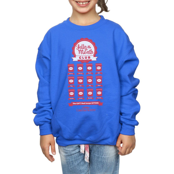 National Lampoon's Christmas Vacation Girls Jelly Club Sweatshirt Royal Blue 7-8 Years