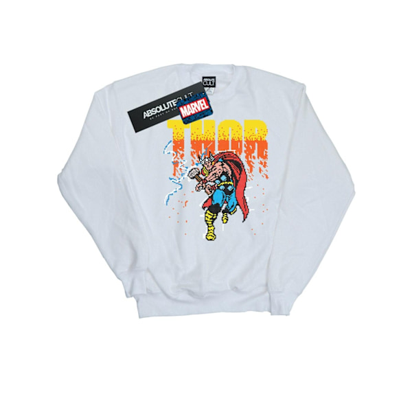 Marvel Herr Thor Pixelated Sweatshirt 4XL Vit White 4XL