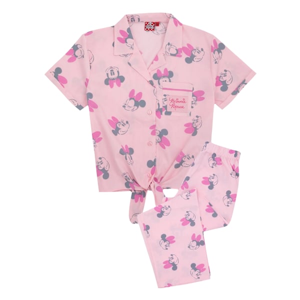 Disney Girls Minnie Mouse Pyjamas med korta ärmar, 12-13 år Pink 12-13 Years