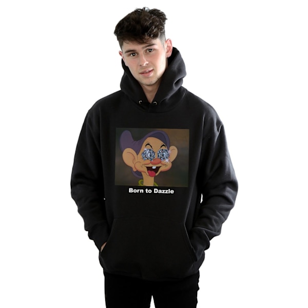 Disney Mens Dopey Born To Dazzle Hoodie L Svart Black L