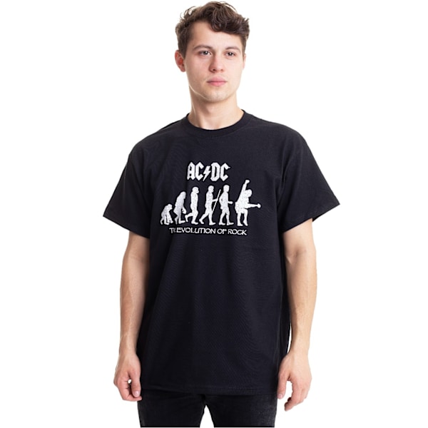 AC/DC Unisex Vuxen The Evolution Of Rock T-Shirt XXL Svart Black XXL