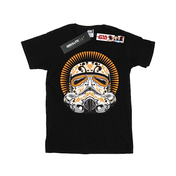 Star Wars Girls Stormtrooper Dia De Los Muertos Bomull T-shirt Black 9-11 Years