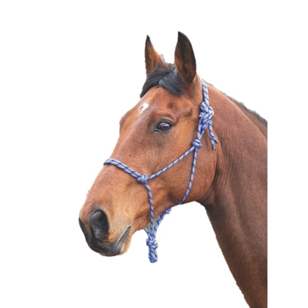 Shires Rephästgrimma i Rep Storlek Marinblå/Vit Navy/White One Size