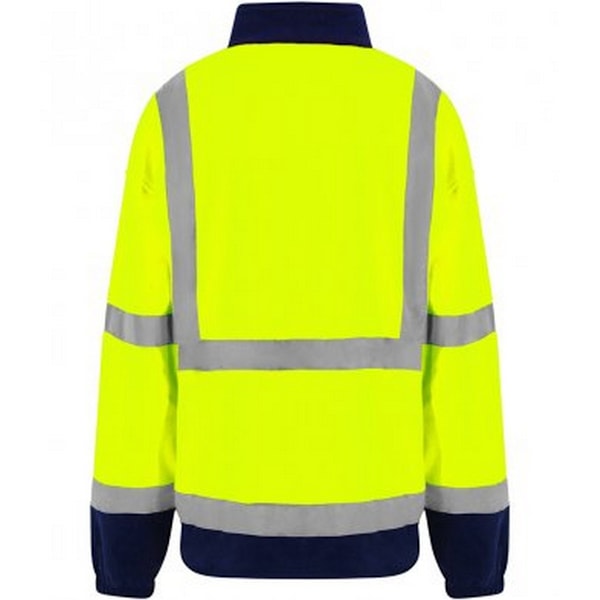 PRO RTX Herr High-Vis Fleece Jacka XXL Gul/Marinblå Yellow/Navy XXL