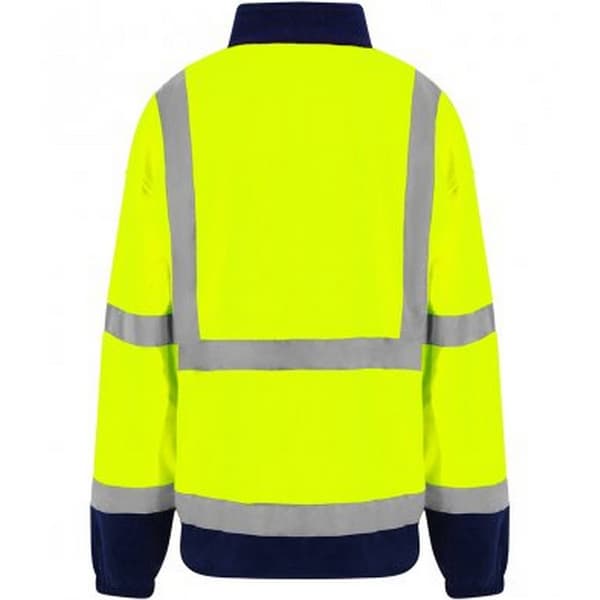 PRO RTX Herr Hög Synlighet Fleecejacka L Gul/Marinblå Yellow/Navy L
