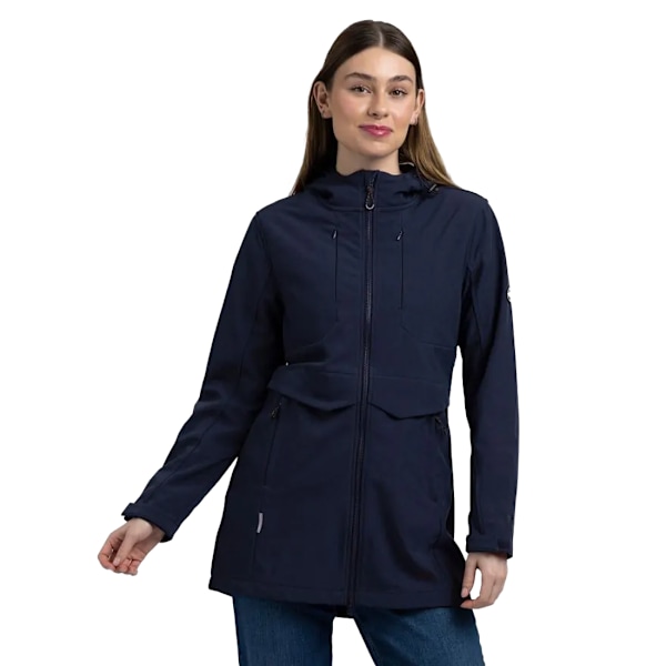 Trespass Dam/Dam Aylmer Softshelljacka XS Marinblåmelerad Navy Marl XS