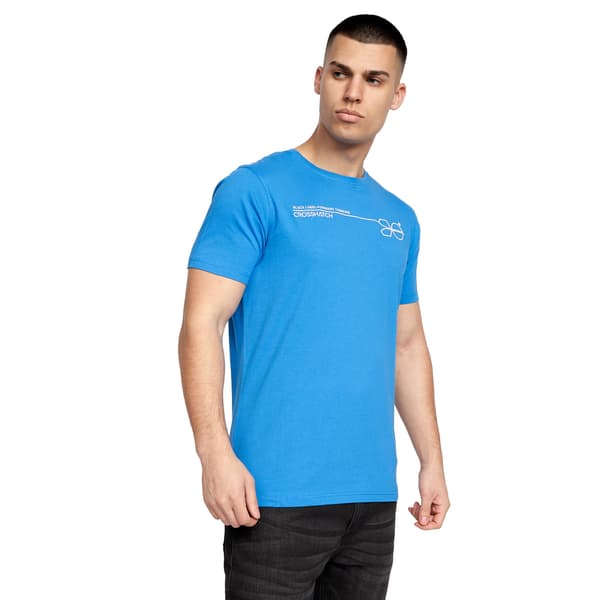 Crosshatch Mens Pentan T-Shirt (2-pack) S Blå/Grå Blue/Grey S
