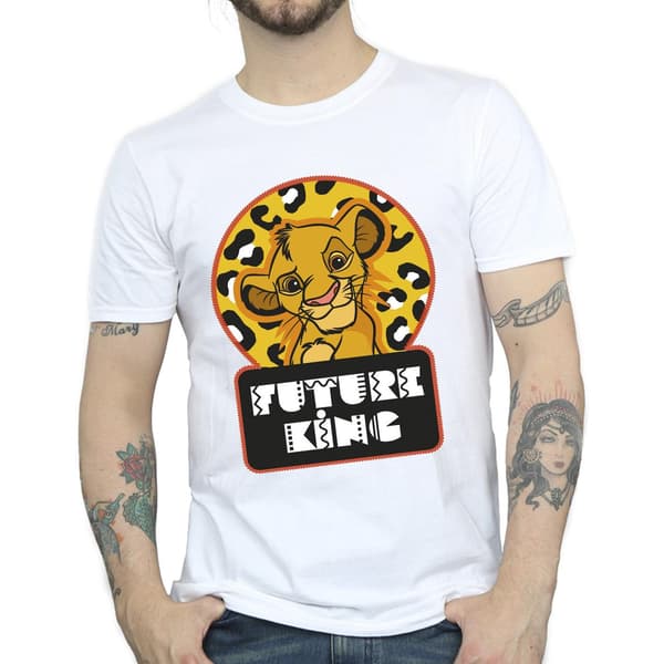 Disney Herr Lejonkungen Future Simba T-Shirt S Vit White S