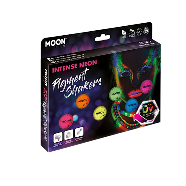 Moon Glow Intensivt Neon Pigment Puder One Size Flerfärgad Multicoloured One Size