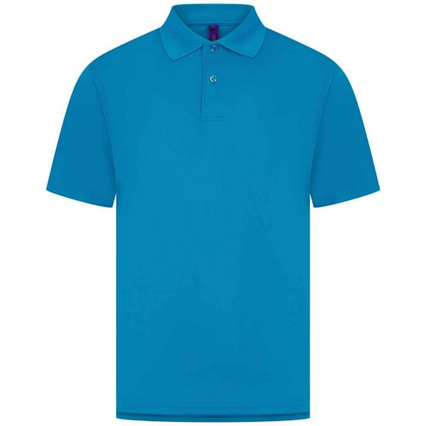 Henbury Pikétröja för män 5XL Safirblå Sapphire Blue 5XL