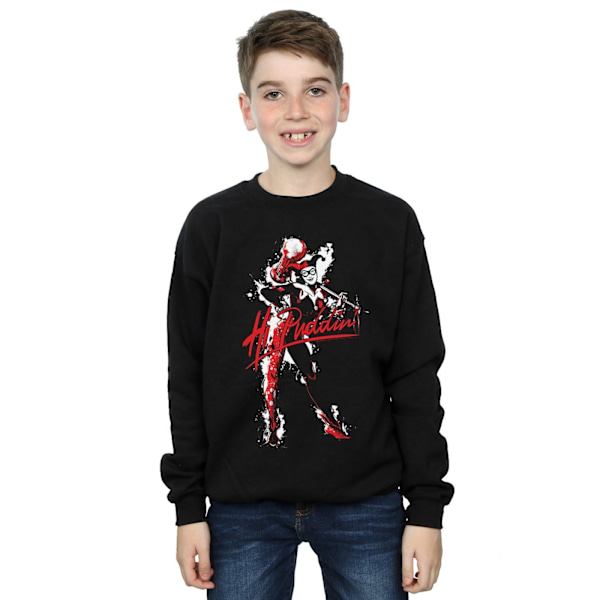 DC Comics Boys Harley Quinn Hi Puddin Sweatshirt 5-6 år Svart Black 5-6 Years