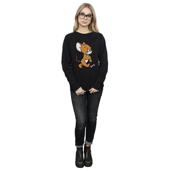 Tom and Jerry Dam/Dam Angry Mouse Bomullströja S Svart Black S
