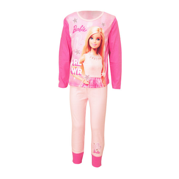 Barbie Girls Grl Power Lång Pyjamas Set 3-4 År Rosa Pink 3-4 Years