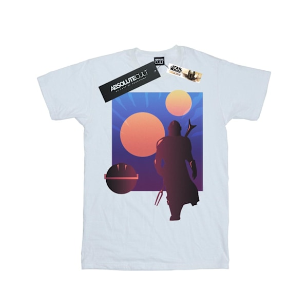 Star Wars The Mandalorian Duo Sunset T-shirt L Vit White L